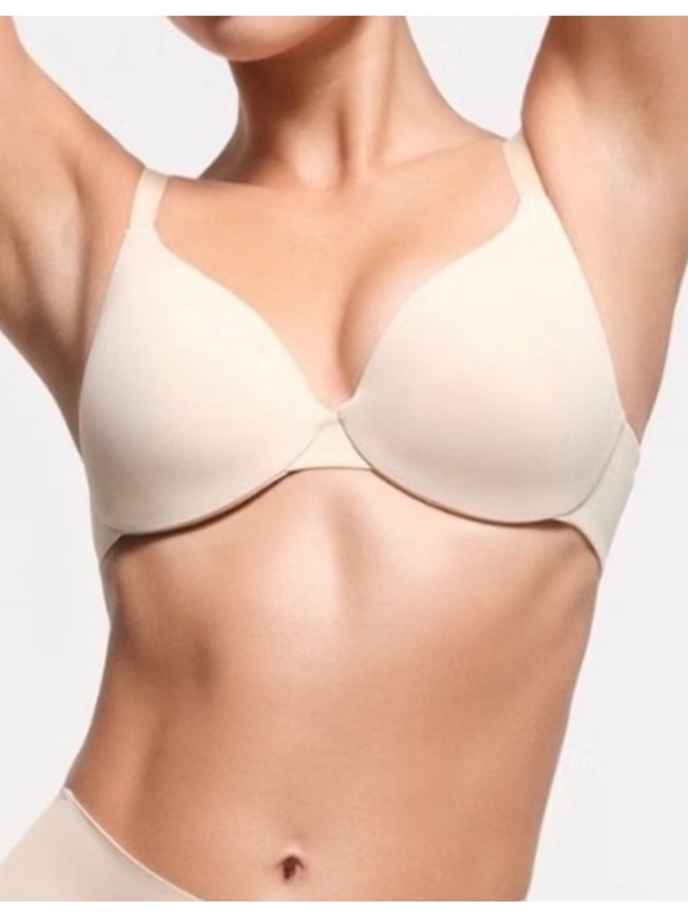 Skims Women’s Sz 38D NWT Full Coverage Bra Smoothing Intimates Sand